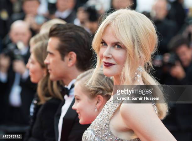 Nicole Kidman attends the "The Beguiled" screening during the 70th annual Cannes Film Festival at Palais des Festivals on May 24, 2017 in Cannes,...