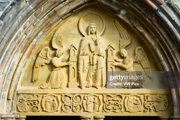 Santa Maria church. Roncesvalles. Navarre, Spain, Europe.