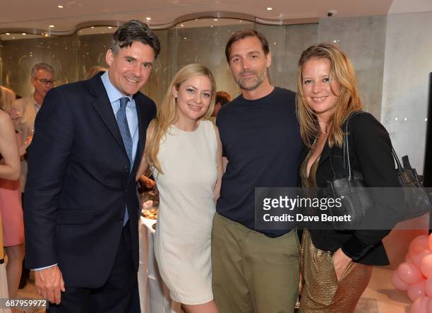 Edward Taylor, Kathryn Parsons, Patrick Grant and Tilly Wood attends the Boodles Sloane Street Launch Party on May 24, 2017 in London, England.