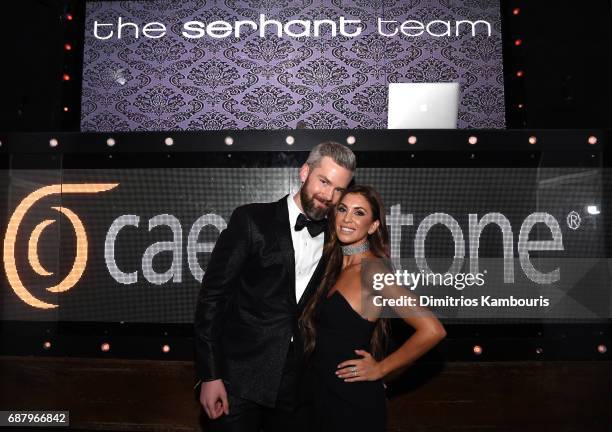 Ryan Serhant and Emilia Bechrakis attend the Million Dollar Listing: New York Season 6 Premiere Party at Marquee on May 24, 2017 in New York City.