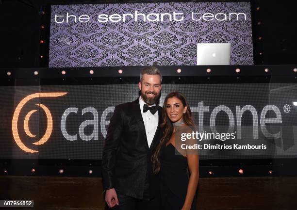 Ryan Serhant and Emilia Bechrakis attend the Million Dollar Listing: New York Season 6 Premiere Party at Marquee on May 24, 2017 in New York City.