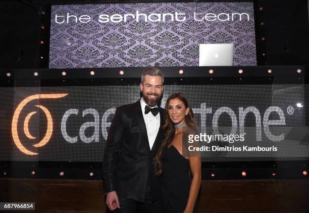 Ryan Serhant and Emilia Bechrakis attend the Million Dollar Listing: New York Season 6 Premiere Party at Marquee on May 24, 2017 in New York City.