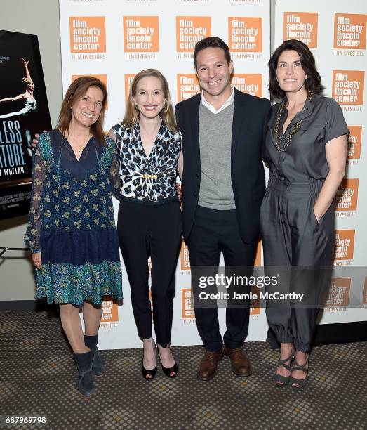 Filmmaker Linda Saffire,ballerina Wendy Whelan, filmmaker Adam Schlesinger and producer Diana DiMenna attend the "Restless Creature: Wendy Whelan"...