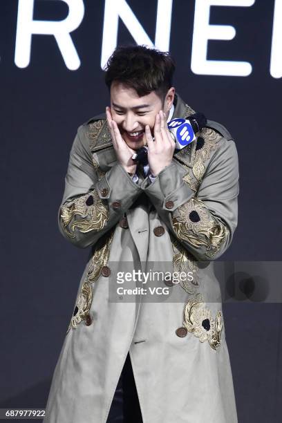 Singer Wilber Pan attends a press conference as he joins the music company Warner Music on May 24, 2017 in Beijing, China.