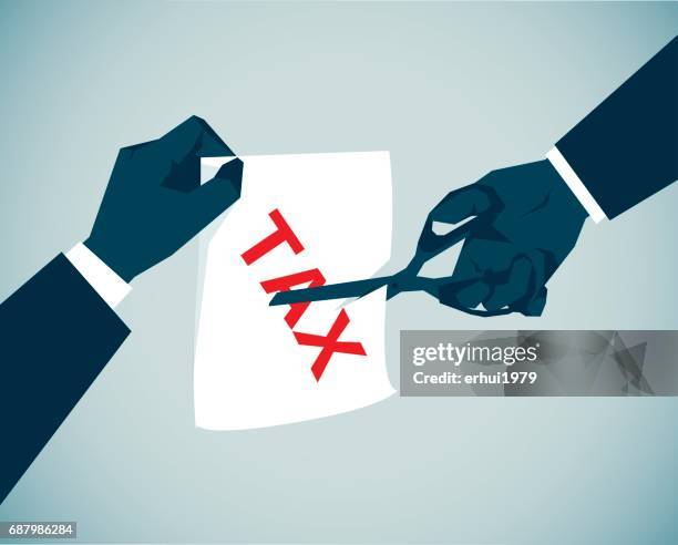 tax - broken contract stock illustrations