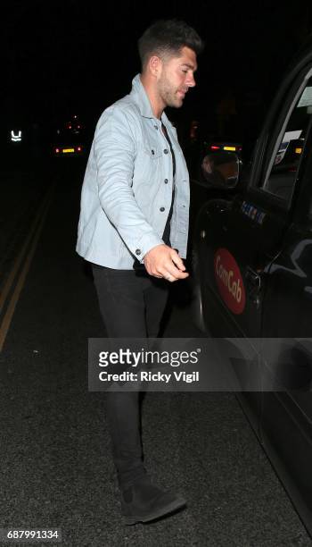 Alex Mytton seen on a night out with friends at Embargo club in Chelsea on May 24, 2017 in London, England.