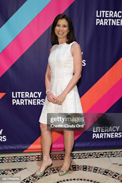 Of Gannett and Editor in Chief of USA TODAY and the USA TODAY Network, Joanne Lipman attends the 2017 Literacy Partners Evening of Readings and Gala...