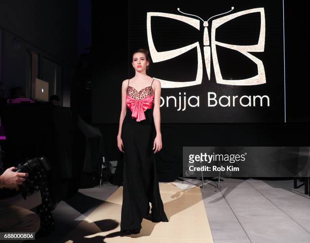 Model walks the runway during Sonjja Baram For Tzohar - Fashion Against Autism on May 24, 2017 in New York City.