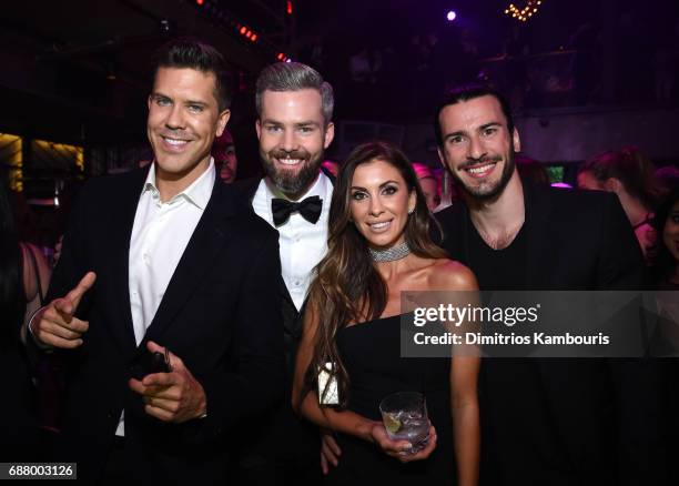 Fredrik Eklund, Ryan Serhant, Emilia Bechrakis and Steve Gold attend the Million Dollar Listing: New York Season 6 Premiere Party at Marquee on May...