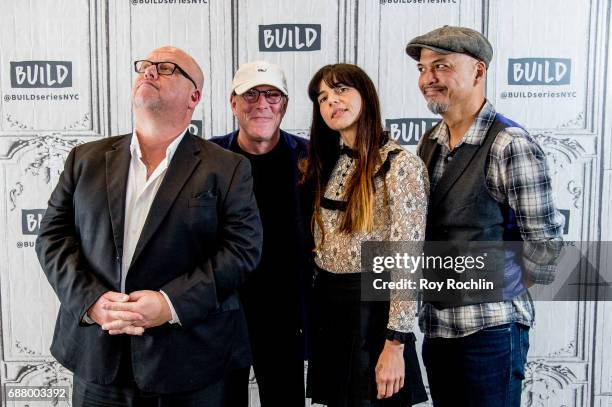 Black Francis, David Lovering, Paz Lenchantin, and Joey Santiago of the Pixies discuss "Head Carrier" with the Build Series at Build Studio on May...