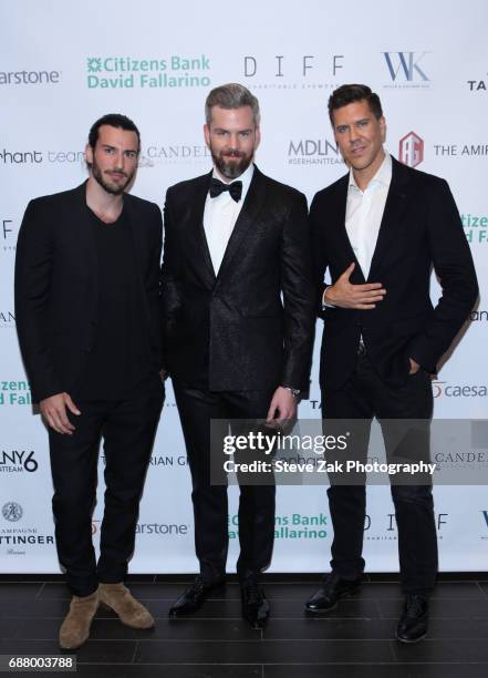 Steve Gold, Ryan Serhant and Fredrik Eklund attend Bravo's "Million Dollar Listing: New York, Season 6" New York Premiere at Marquee on May 24, 2017...