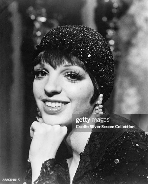 American actress and singer Liza Minnelli as Sally Bowles in a publicity still for the film 'Cabaret', 1972.
