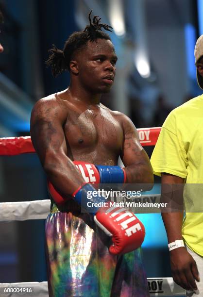 Boxer Quantavious Green attends the B. Riley & Co. 8th Annual "Big Fighters, Big Cause" Charity Boxing Night benefiting the Sugar Ray Leonard...