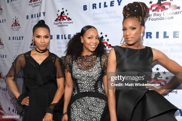 Singers Cindy Herron-Braggs, Terry Ellis, and Rhona Bennett of 'En Vogue' attend the B. Riley & Co. 8th Annual "Big Fighters, Big Cause" Charity...