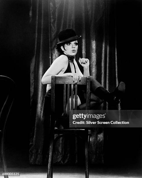 American actress and singer Liza Minnelli as Sally Bowles in the film 'Cabaret', 1972.