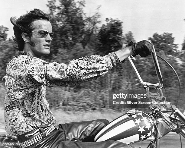 American actor Peter Fonda as Wyatt in the film 'Easy Rider', 1969.
