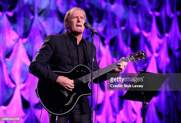 Singer Michael Bolton performs onstage at the fourth annual UNICEF Audrey Hepburn® Society Ball on May 24, 2017 in Houston, Texas.
