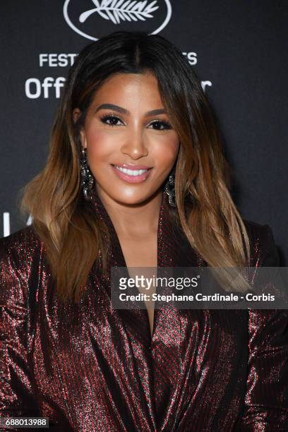 Majda Sakho attends Gala 20th Birthday of L'Oreal In Cannes during the 70th annual Cannes Film Festival at Martinez Hotel on May 24, 2017 in Cannes,...