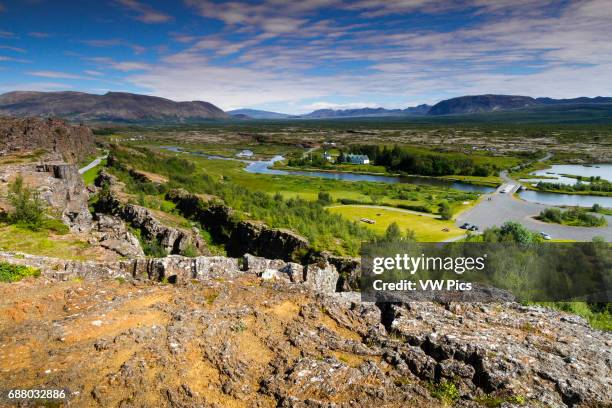Rift Valley. Pingvellir National Park. Golden Circle. Iceland.