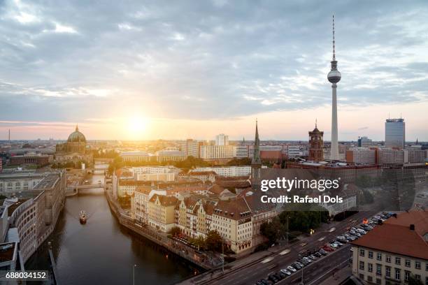 berlin - berlin panorama stock-fotos und bilder