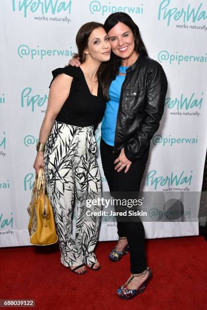 Joaney Lauren and Amy Freeze attend PiperWai NYC Launch Event at Vnyl on May 24, 2017 in New York City.