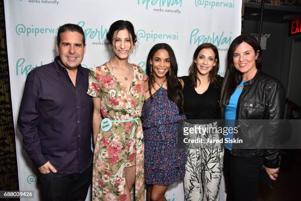 Skeery Jones, Jess Edelstein, Sarah Ribner, Joaney Lauren and Amy Freeze attend PiperWai NYC Launch Event at Vnyl on May 24, 2017 in New York City.