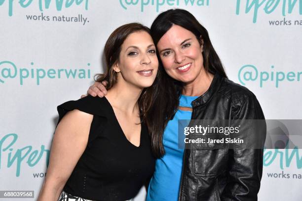 Joaney Lauren and Amy Freeze attend PiperWai NYC Launch Event at Vnyl on May 24, 2017 in New York City.