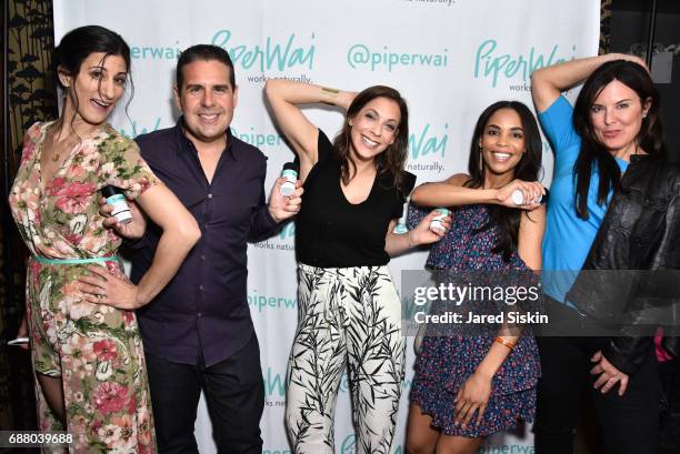 Jess Edelstein, Skeery Jones, Joaney Lauren, Sarah Ribner and Amy Freeze attend PiperWai NYC Launch Event at Vnyl on May 24, 2017 in New York City.