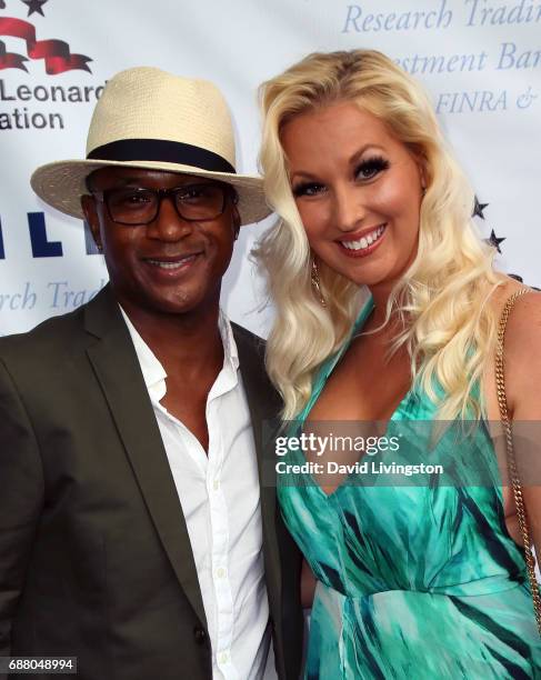 Actor Tommy Davidson and wife Amanda Moore attend the 8th Annual "Big Fighters, Big Cause" Charity Boxing Night at the Loews Santa Monica Beach Hotel...