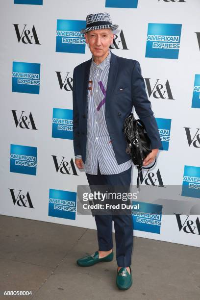 Stephen Jones attends The V&A Opens Spring 2017 Fashion Exhibition Balenciaga: Shaping Fashion at The V&A on May 24, 2017 in London, England.