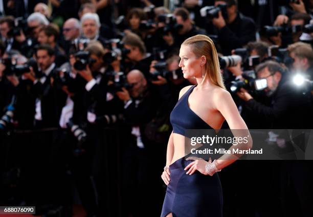 Toni Garrn attends the "The Beguiled" screening during the 70th annual Cannes Film Festival at Palais des Festivals on May 24, 2017 in Cannes, France.