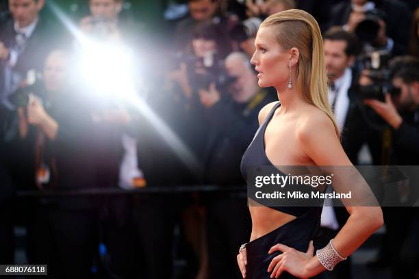 Toni Garrn attends the "The Beguiled" screening during the 70th annual Cannes Film Festival at Palais des Festivals on May 24, 2017 in Cannes, France.