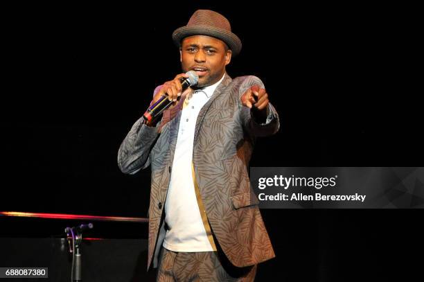 Actor Wayne Brady performs onstage during the Concert for America: Stand Up, Sing Out! at Royce Hall on May 24, 2017 in Los Angeles, California.