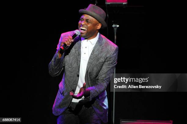 Actor Wayne Brady performs onstage during the Concert for America: Stand Up, Sing Out! at Royce Hall on May 24, 2017 in Los Angeles, California.