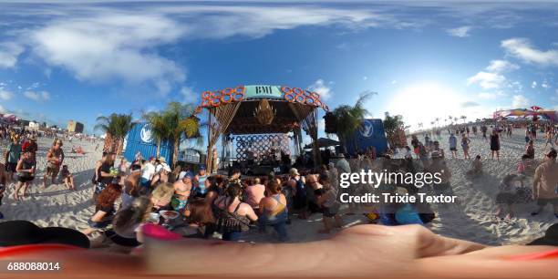 Festivalgoers at the BMI Stage during 2017 Hangout Music Festival on May 19, 2017 in Gulf Shores, Alabama.