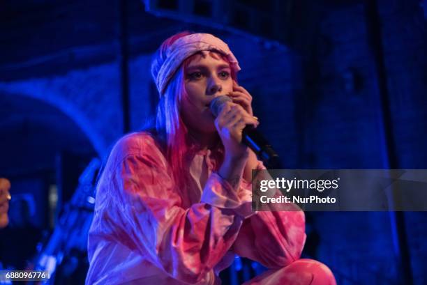 English pop singer Girli performs live at Heaven, London on May 23, 2017. Milly Toomey, better known by the stage name Girli, is an English pop...