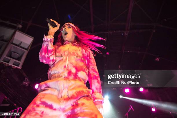 English pop singer Girli performs live at Heaven, London on May 23, 2017. Milly Toomey, better known by the stage name Girli, is an English pop...