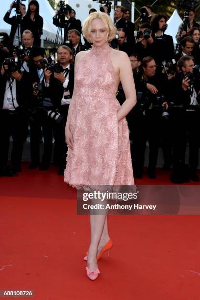 Gwendoline Christie attends the "The Beguiled" screening during the 70th annual Cannes Film Festival at Palais des Festivals on May 24, 2017 in...