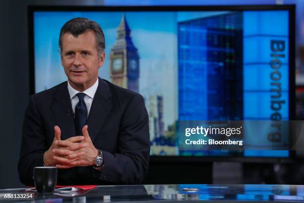 Philipp Hildebrand, vice chariman of Blackrock Inc., gestures while speaking during a Bloomberg Television interview in London, U.K., on Thursday,...