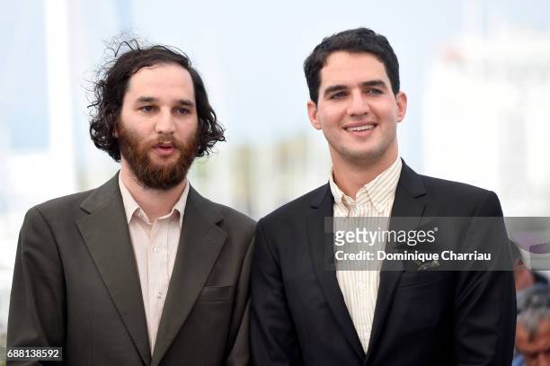 Writer and co-director Joshua Safdie and Co-director Ben Safdie attend the "Good Time" photocall during the 70th annual Cannes Film Festival at...