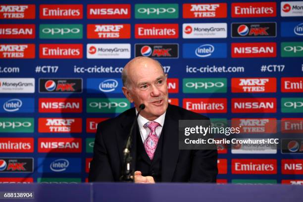 Anti-corruption chief Sir Ronnie Flanagan chats to the media on May 25, 2017 in London, England.