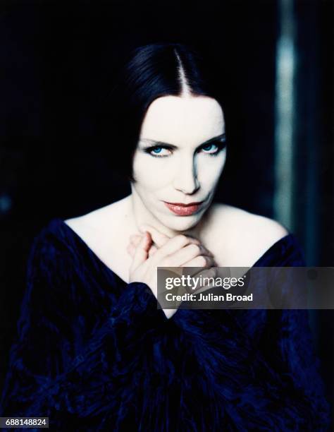 Singer Annie Lennox is photographed in 1993 in London, England.