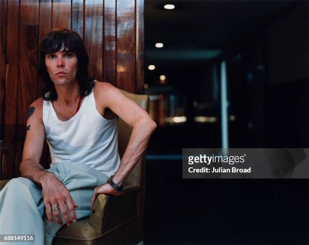 Musician, singer-songwriter Ian Brown is photographed in 1999 for Polydor Records in London, England.