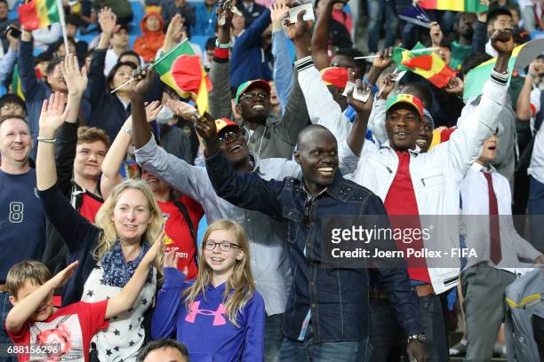 Supporter of Senegal during the FIFA U-20 World Cup Korea Republic 2017 group F match between Senegal and USA at Incheon Munhak Stadium on May 25,...