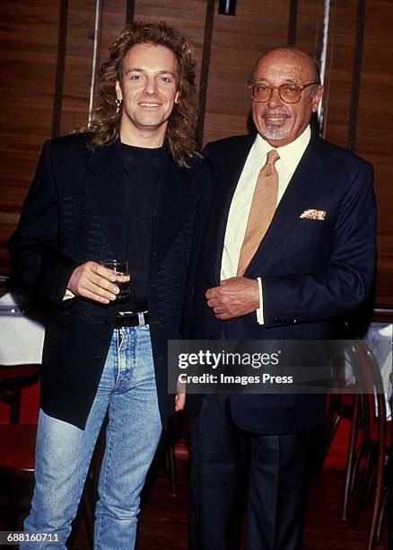 Peter Frampton and Ahmet Ertegun circa 1990 in New York City.