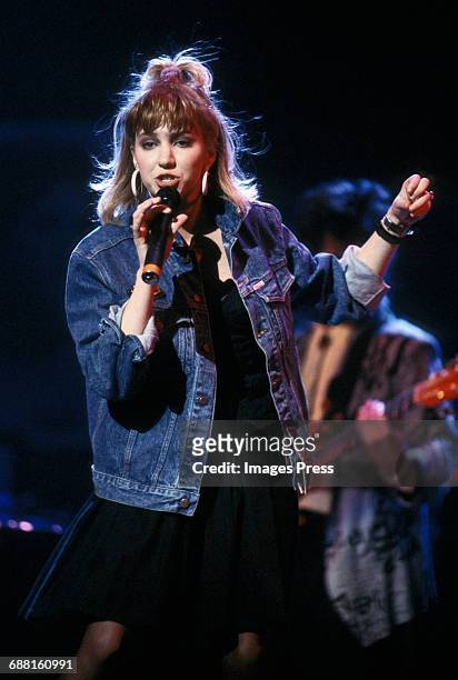 Debbie Gibson performs at the 40th Anniversary of Atlantic Records circa 1988 in New York City.