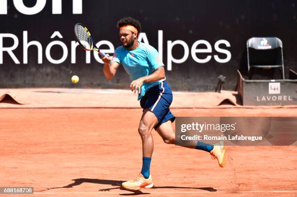 Jo Wilfried Tsonga of France during the Open Parc of Lyon 2017, quarter final day 6, on May 25, 2017 in Lyon, France.