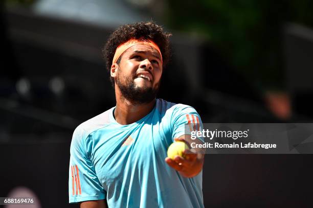 Jo Wilfried Tsonga of France during the Open Parc of Lyon 2017, quarter final day 6, on May 25, 2017 in Lyon, France.