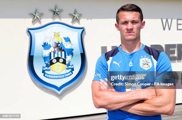 Huddersfield Town's Jonathan Hogg poses for a photo at PPG Canalside, Huddersfield.