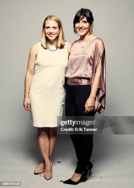 Miles, Lindsay Crouse and Daphne Matziaraki are photographed at the 76th Annual Peabody Awards at Cipriani Wall Street on May 20, 2017 in New York...